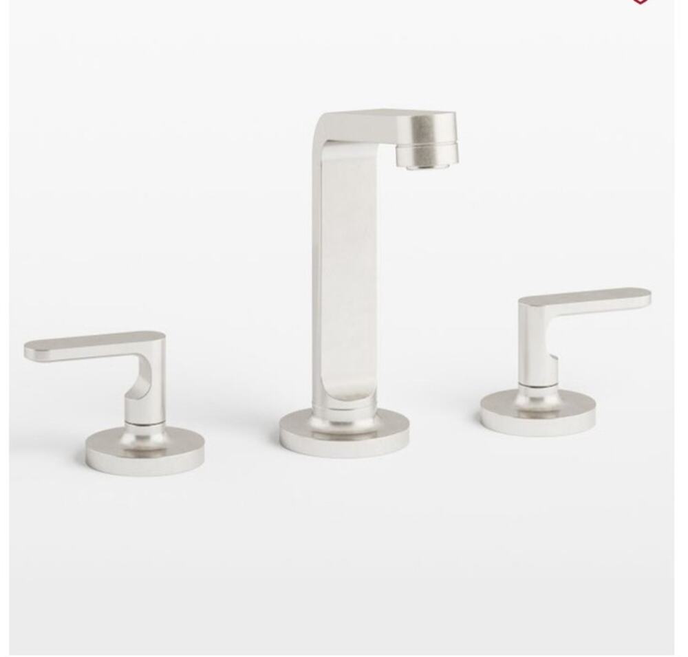 Rejuvenation Bowman Widespread Watermark Bathroom Faucet Satin Brushed Nickel